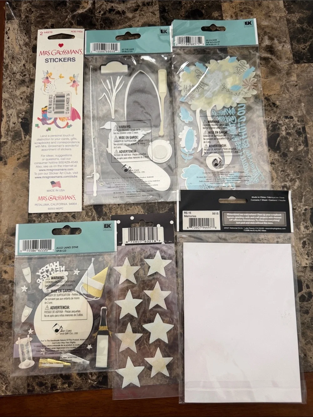 NWT Misc Scrapbooking Stickers